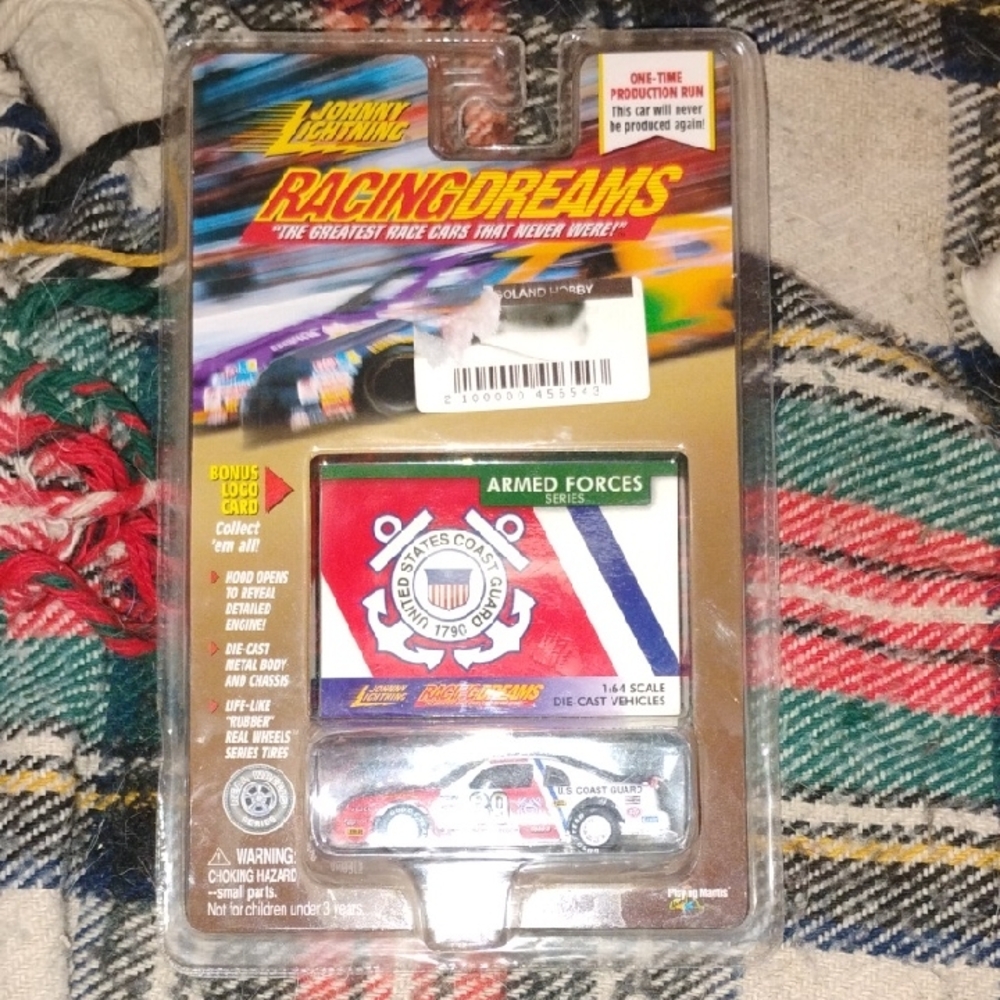 Johnny Lightning Racing Dreams Die-Cast Car with US Coast Guard Design